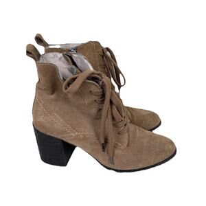 Splendid Suede Lace Up ankle Boots Womens Sz 8.5 Bohemian